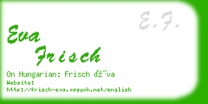 eva frisch business card